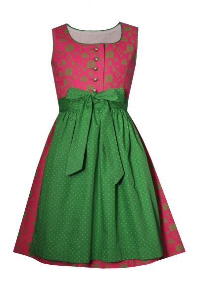 Kinderdirndl Rothenaign pink rosa grün Hannah Collection