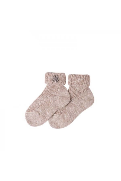 Kinder Trachtensocke Gleiritsch beige meliert Lusana
