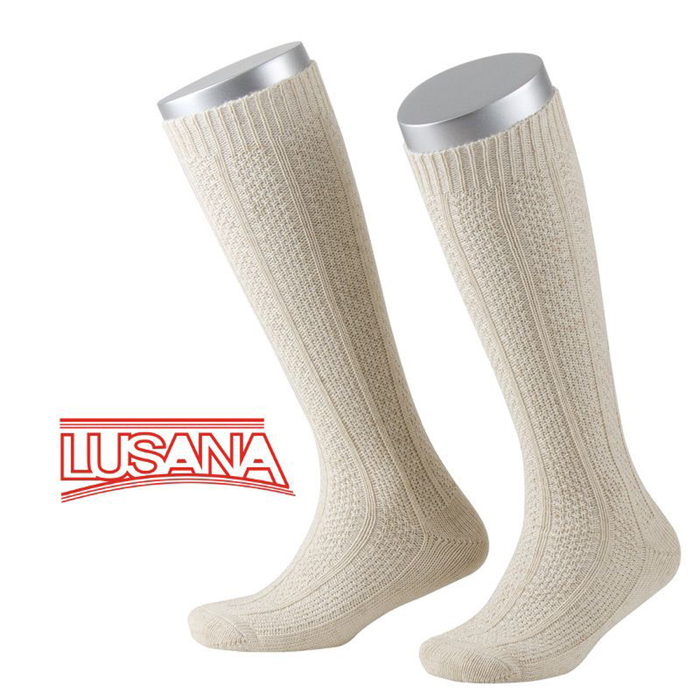 Lusana Boys Kinder-Kniestrumpf Meliert Knee-High Socks 