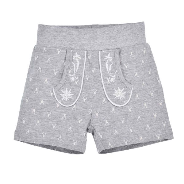 Kinder Trachten Short Hirsch Gipfelkraxler grau Bondi