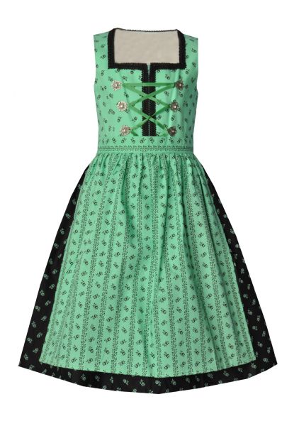 Kinderdirndl Paxlöd grün schwarz Hannah Collection