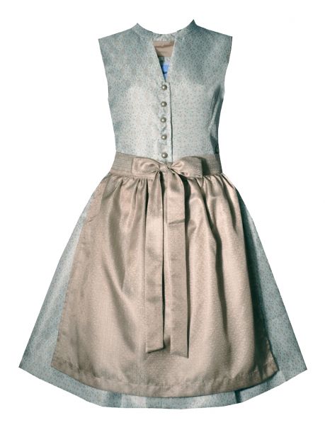 Kinderdirndl Jugenddirndl Eden eisblau taupe Marjo