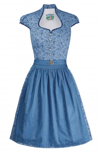 Kinderdirndl Jugenddirndl Heppstädt blau geblümt Turi Landhaus
