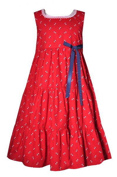 Trachtenkleid Kinder Lettigenbichl rot blau Hannah Collection