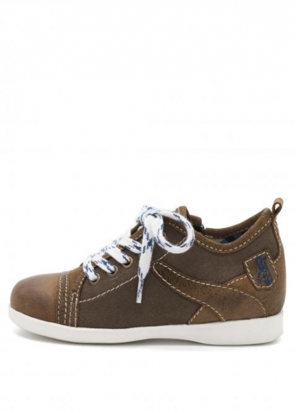 Trachten Sneaker für Kinder in braun Canvas Nubuk Spieth & Wensky