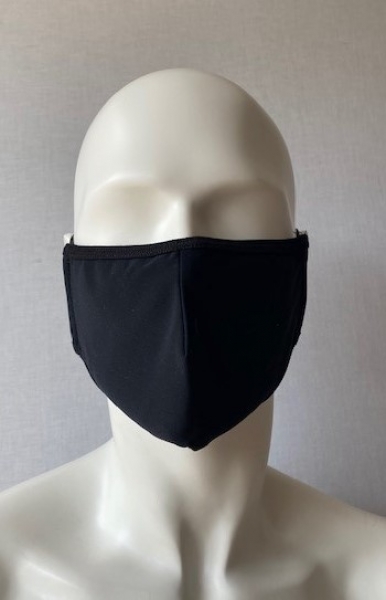 Stoffmaske Mund- und Nasenbehelfsmaske schwarz
