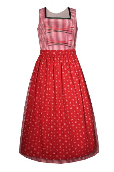 Kinderdirndl Jugenddirndl Gaben rot weiß kariert grün Hannah Collection