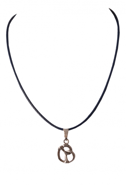 Kinder Trachtenkette Oberauerbach Brezel blau Wolkenweiss