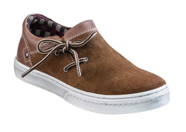 Kinder Trachtenschuhe Sneaker Zell cognac braun Leder Bergheimer