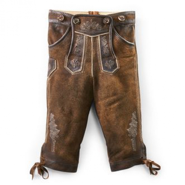Kinder Lederhose kniebund Rotwand nussbraun Maddox