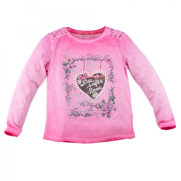 Kinder T-Shirt &quot;Du süße Maus&quot; rosa Langarm Bondi
