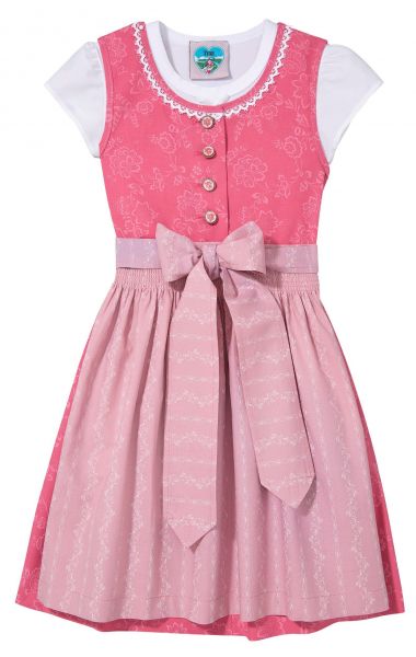 Kinderdirndl Babydirndl Anna rosa pink Trachtenset 3tlg. Turi Landhaus