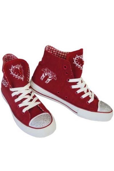 Sneaker Glitter Toe cap rot Krüger Madl