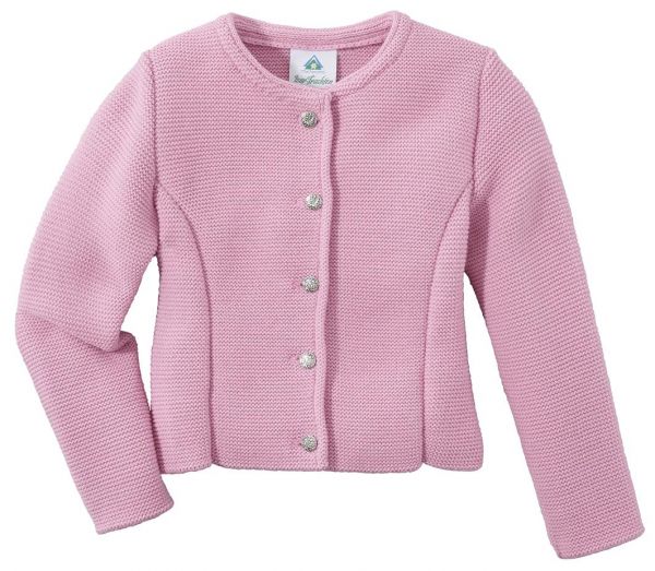 B-Ware / 2. Wahl - Kinder Trachten Strickjacke Laaberweinting rosa Isar Trachten