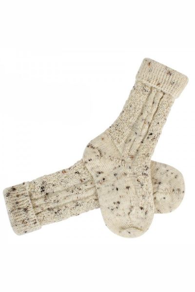 Kinder-Umschlagsocken Michl natur Lusana