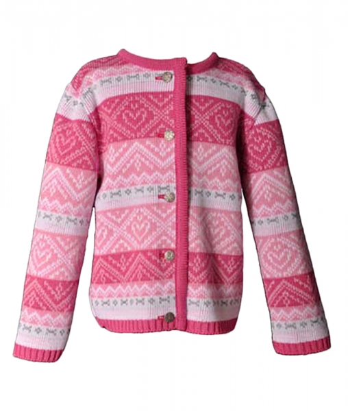 Norweger Strickjacke Annette pink Isar Trachten