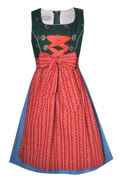 Kinderdirndl Sturzholz grün blau hellblau rot Hannah Collection