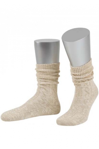 Trachten-Shoppersocke beige-meliert Lusana