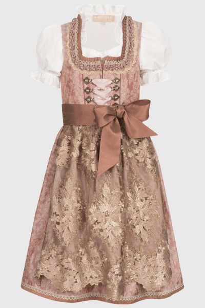 Kinderdirndl Set Irmi rose Trachtenset 3-tlg. Krüger