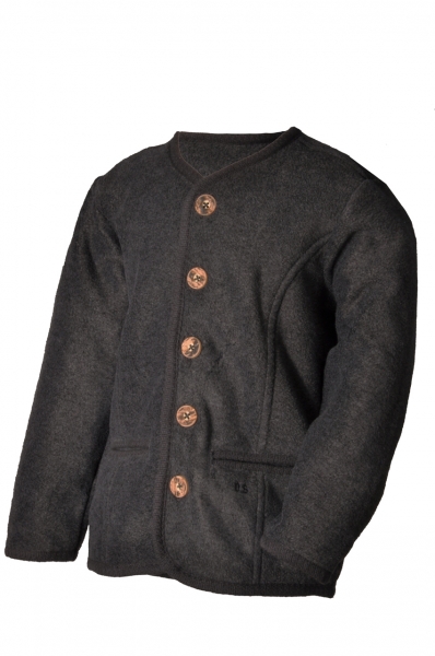 Kinder Trachtenjacke Medlingen anthrazit Fleece OS Trachten