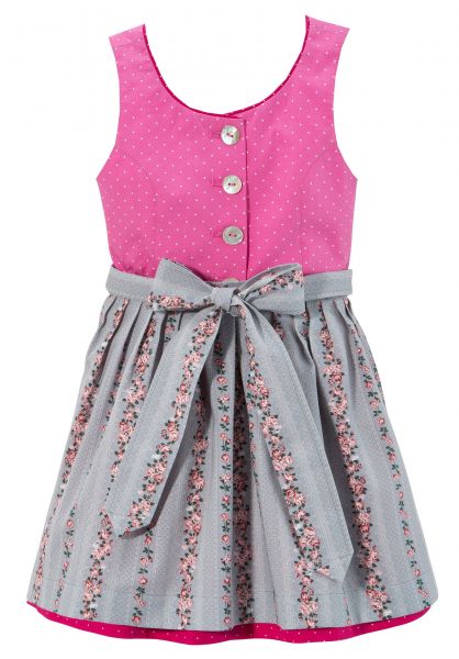 B-Ware / 2. Wahl Kinderdirndl Gütersberg pink grau Berwin &amp; Wolff