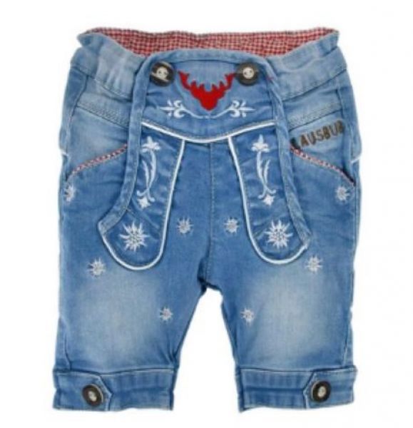 Kinder Trachten Jeansbermuda Gipfelkraxler blau jeans denim Bondi