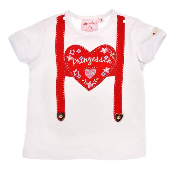 Kinder T-Shirt Prinzessin Alpenglück weiß Bondi