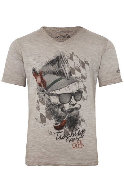 Trachtenshirt T-Shirt Franzl Kids beige braun Hangowear