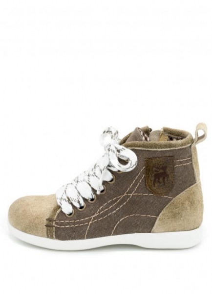 Kinder Sneaker Braun Canvas/WB Alt schoko/whisky Spieth & Wensky