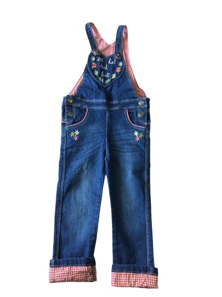 Kinder Trachten Latzhose Stoffhose blau Bondi