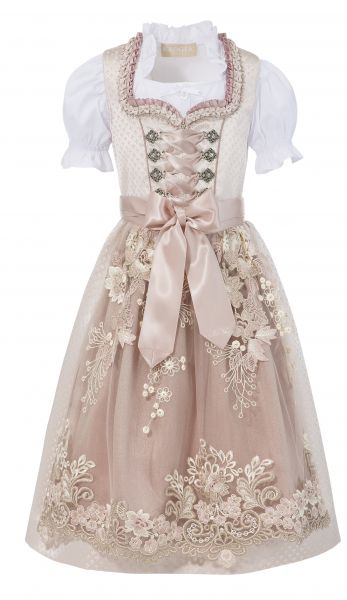 B-Ware / 2. Wahl Kinderdirndl Set Helen rosa Trachtenset 3-tlg. Krüger