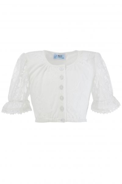 B-Ware / 2. Wahl - Mädchen Dirndlbluse Esmina off white Marjo