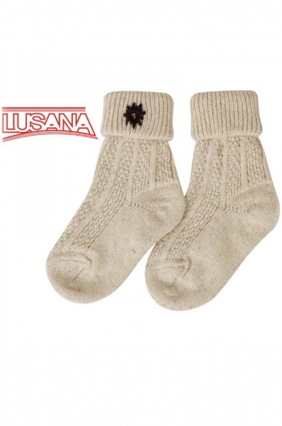 Kinder Trachtensocke Himmelkron beige Edelweiss JD