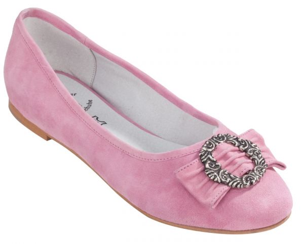 Trachtenschuhe Ballerinas Christl rose rosa Bergheimer Trachtenschuhe
