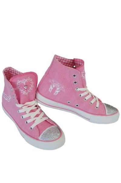 Sneaker Glitter toe cap pink Krüger Glitter