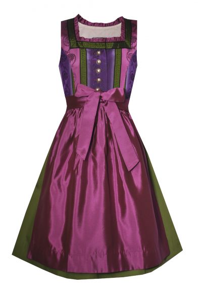 Kinderdirndl Köpfertsöd lila/grün Hannah Collection