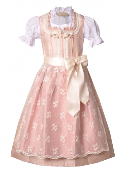 Rosa Kinderdirndl Trachtenset 3-tlg. Krüger