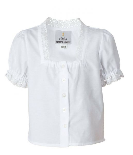 Kinder Jugend Dirndlbluse Lara weiß