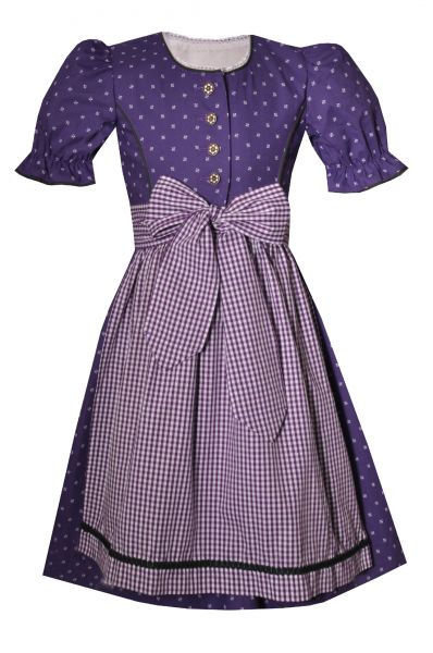 Kinderdirndl Rennöd lila weiß grün Hannah Collection