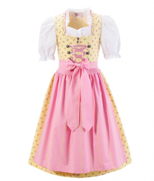 Kinderdirndl Marie gelb Set 3-tlg. Turi Landhaus