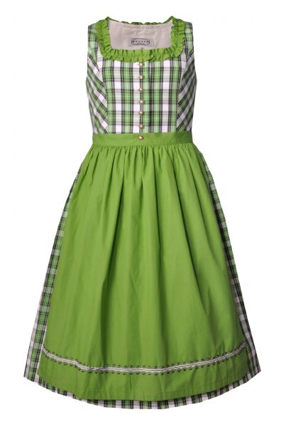 Kinderdirndl Teenagerdirndl Jugendirndl Oberascha grün karo Hannah Collection