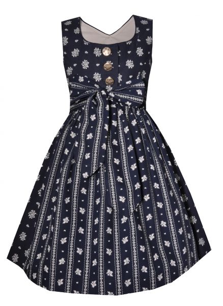 Kinderdirndl Stalleich blau dunkelblau weiß Hannah Collection