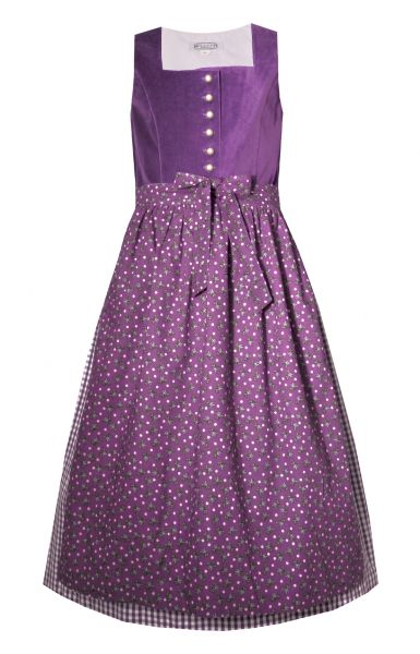 Kinderdirndl Jugenddirndl Kieferling lila Samt Hannah Collection