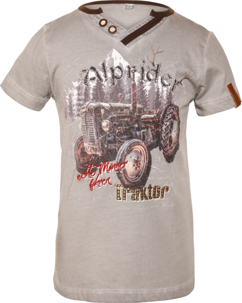 Kinder Trachten T-Shirt Klaas Kids grau Marjo