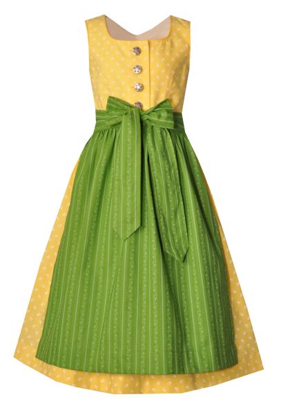 Kinderdirndl Weingraben gelb/grün Hannah Collection