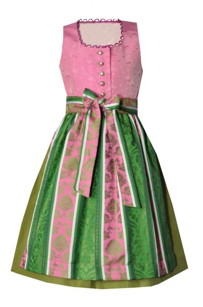 Kinderdirndl Krippnermühle rosa/grün Hannah Collection