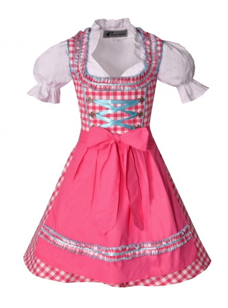 Kinderdirndl Edita pink/türkis Set 3-tlg. Bayer Madl