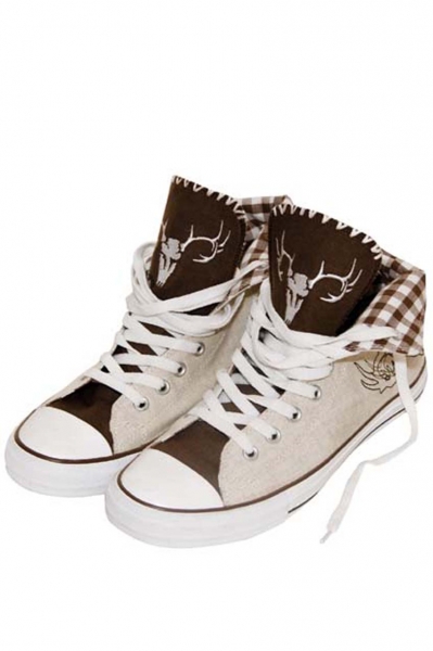 Sneaker Wilder Hirsch beige/braun Krüger