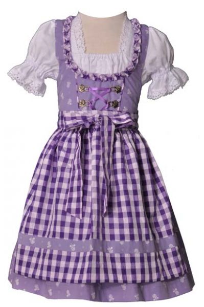 Kinderdirndl Emma lila 3-tgl. Trachtenset