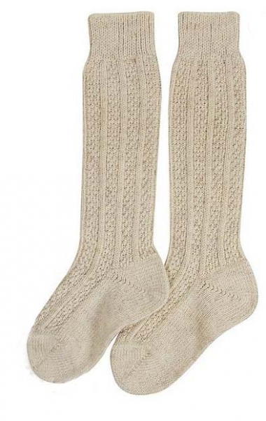 Kinder-Trachtensocken beige Lusana